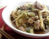 豚肉と白菜のソース風味炒め作り方5写真
