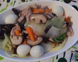 大皿でおもてなし五目あんかけ焼きそば。～作り方8写真