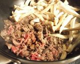 牛肉とエリンギの粗びきガーリック醤油炒め作り方6写真
