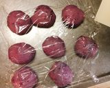 蒸し豚とキノコたっぷり☆紫芋の肉まん作り方14写真