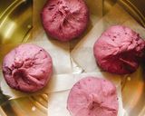 蒸し豚とキノコたっぷり☆紫芋の肉まん作り方17写真