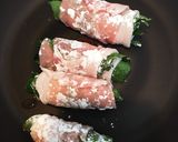 豚肉巻き！ほうれん草とキュウリの野菜巻き作り方3写真