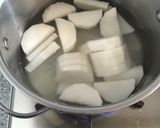 おにぎりにぴったり大根とイカの煮物作り方1写真