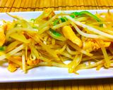 ヘルシー＆節約☆鶏胸肉ともやしの黒酢炒め作り方5写真