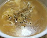 ほっこり(*´╰╯`๓) うちの卵スープ作り方1写真