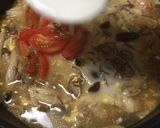 鶏団子ときのこの鍋〆は酸辣湯作り方6写真