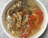 鶏団子ときのこの鍋〆は酸辣湯作り方7写真