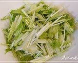 ☆水菜となめこのカラマンシー風味パスタ☆作り方3写真