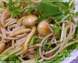 ☆水菜となめこのカラマンシー風味パスタ☆作り方7写真