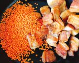 蒸し豚で☆豚バラと赤レンズ豆の煮込み作り方5写真