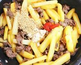 【常備菜】じゃがいもと牛肉のピリ辛炒め。作り方6写真
