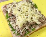 肉そぼろと大葉チーズの和風パニーニ作り方2写真