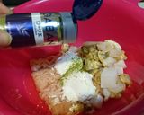 スキレットで＊海鮮ジャンボつくね作り方1写真