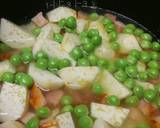 里芋とベーコンと青豆の炊き込みご飯作り方4写真