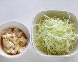 マヨパン粉で美味♡豆腐とキャベツのサラダ作り方2写真