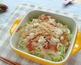 マヨパン粉で美味♡豆腐とキャベツのサラダ作り方4写真