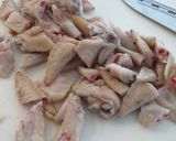 鶏だし用の鶏　　もつ鍋スープ作成作り方2写真