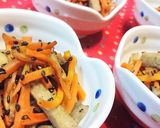 アレンジ【高野豆腐と人参の金平風】作り方5写真