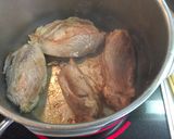舞茸で煮込むゆで豚作り方3写真