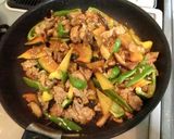 ☆かぼちゃと豚肉のごま味噌炒め☆作り方4写真