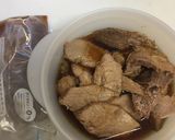 舞茸で煮込むゆで豚作り方6写真