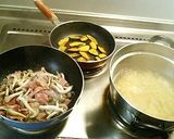 秋味☆わさび醤油な和風パスタ作り方2写真