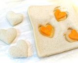 時短簡単☆冷凍卵で愛情ハートトースト♪作り方5写真