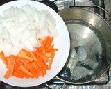かす汁♪魚ブリと大根と人参♪簡単酒かす鍋作り方6写真