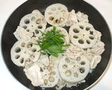 蓮根と豚肉のスープ♪簡単煮物♪作り方6写真