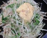 もやしと水菜のカルボナーラ作り方3写真