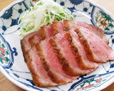 わさびと塩でどうぞ！簡単♪鴨のロースト作り方10写真