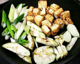 分量簡単！豆腐となすの甘辛炒め作り方3写真