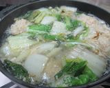 香ばし白菜と肉団子バター鍋仕立て作り方5写真