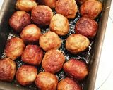 お手軽簡単！肉団子の甘酢(ミートボール)作り方1写真