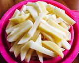 じゃがいも月見味噌汁作り方3写真