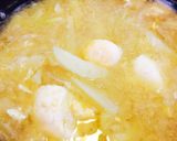 じゃがいも月見味噌汁作り方7写真