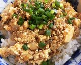 山椒香る大人の♪豆腐とひき肉のどんぶり♡作り方9写真