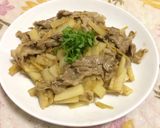 ☆長芋と豚肉の酢醤油炒め♪超簡単ヘルシー作り方3写真
