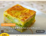 キャベツとじゃが芋のスパニッシュオムレツ作り方19写真