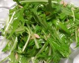 旬の柔らか水菜をツナ入りドレッシングで作り方3写真
