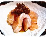 サーモンの醤油麹和え作り方3写真