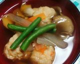 綺麗にまぁるく♪基本の鶏ごぼうすり身汁♪作り方7写真