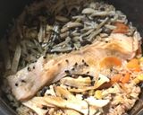サーモンと雑穀米のバター風味炊き込みご飯作り方5写真