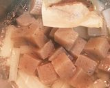 大根と豚肉の田楽味噌煮作り方3写真