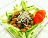 納豆とわかめと胡瓜の酢醤油和え作り方8写真
