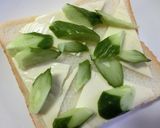 削ぎ切り胡瓜×ベーコン　カレートースト作り方2写真