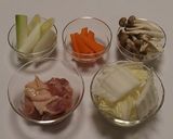 【ひとり鍋】なごや鶏味噌鍋作り方1写真