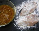 糖質制限！めかじきの生姜オニオンソース作り方1写真