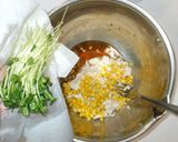 酸っぱくない三杯酢の和え物♪鶏胸肉コーン作り方10写真