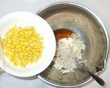 酸っぱくない三杯酢の和え物♪鶏胸肉コーン作り方9写真